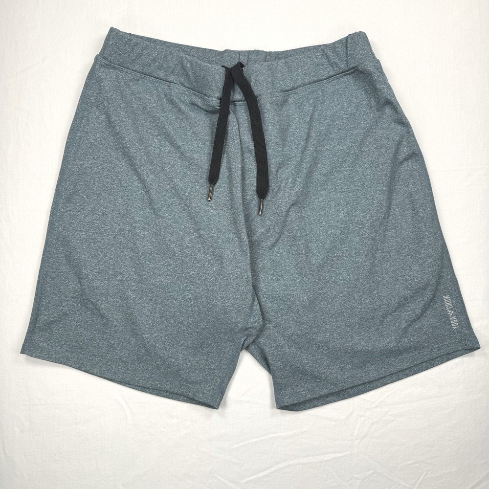 Yoga Crow Men's Lined Athletic Shorts Medium Olive Green Drawstring Stretch Gym